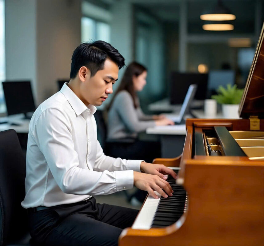 Câu chuyện của một học viên: Hành trình từ người mới đến nghệ sĩ bán chuyên nhờ học piano và guitar