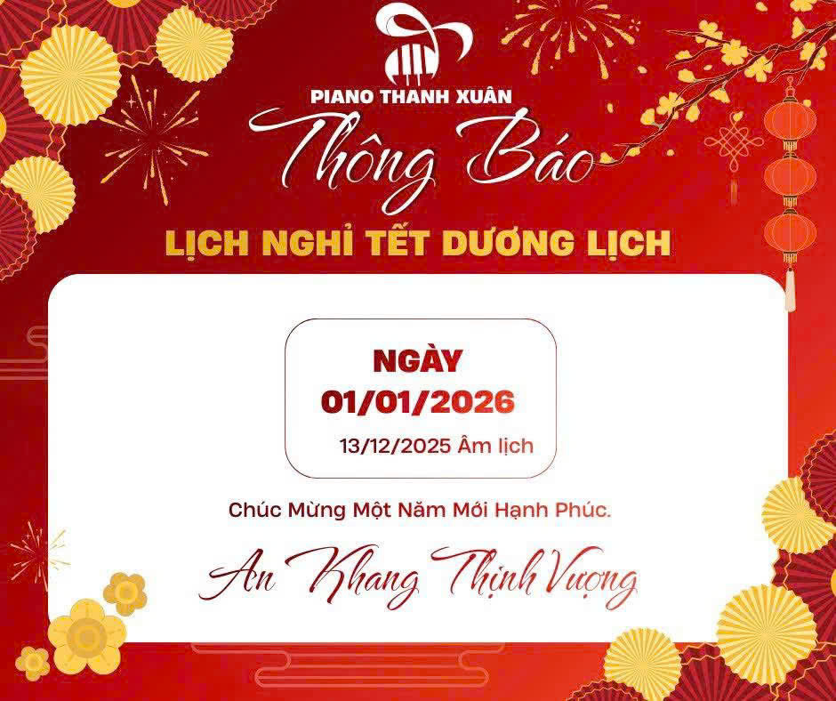 Thông Báo Lịch Nghỉ Tết Dương Lịch 2026